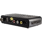 Приставка для цифрового ТВ Hyundai H-DVB520 черный, DVB-T2, DVB-T, DVB-C, HDMI, USB 2.0 х2