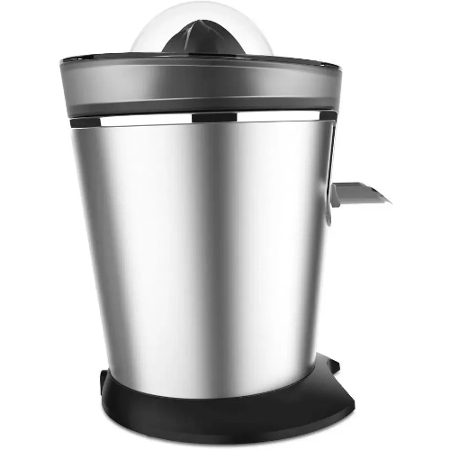 Соковыжималка BQ J1732 чёрный/серебристый, цитрусовая, 125 Вт, 250 мл, механическое