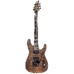 Электрогитара SCHECTER OMEN ELITE-6 FR CHAR - электрогитара 6-струнная, Charcoal (CHAR) - древесный