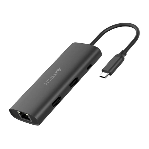 Разветвитель USB-C A4Tech DST-80C 2порт. серый