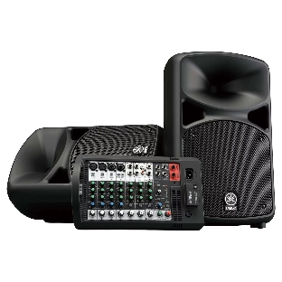Система звукоусиления Yamaha STAGEPAS600BT портативная, 680 Вт, 2 х 10"+1.4", 10-канальный микшер (4 моно/линейных входа + 6 моно/3 стерео линейных входа), Входы Hi-Z (с высоким сопротивлением), Bluetooth