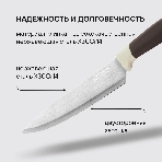 Набор ножей кухонных Rondell Mocco&Latte RD-1944 компл.: 4 предм. разд. дос. бежевый/коричневый блистер