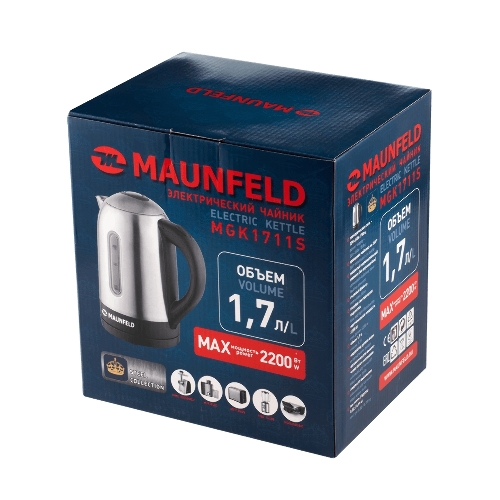 Чайник электрический Maunfeld MGK1711S нержавейка