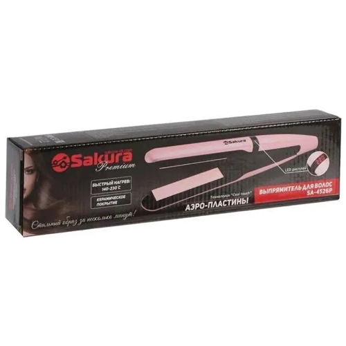 Выпрямитель Sakura SA-4526P Premium Air Plates 45Вт 6 реж LED автооткл., керам. плав. пластины