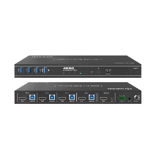 Коммутатор Infobit iSwitch 401HK 4K60 HDMI 4x1 KVM Switcher