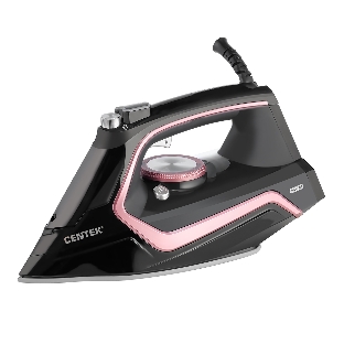 Утюг Centek CT-2313 розовый/черный, 2400 Вт, 50 г/мин, 185 г/мин, 350 мл