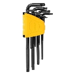 Набор шестигранных ключей ";TORX"; удлиненных Deli DL234209H 9 шт Материал CR-V. Спецификация: T10,T15,T20,T25,T27,T30,T40,T45,T50, пластиковый держатель