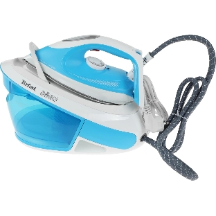 Парогенератор Tefal SV8002E0 голубой/белый, 2800 Вт, 120 г/мин, 380 г/мин, 1800 мл