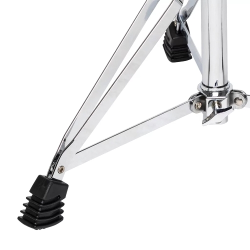 Стул для барабанщика STAGG DT-32 CR высота 50-63 см, 5 ступеней, диаметр сиденья 320 мм, стальная ось с резьбой и фиксатором, максимальная статичная нагрузка 150 кг, вес 3,1 кг, покрытие черный винил, отделка хром