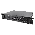 Микшер-усилитель Intrend ITMXAMP-350MTZ зональный, 5 зон. MP3, FM-тюнер, USB, Bluetooth, 3хMic/2хLine входы, 1хLine выход, 350 Вт, 4-16 Ом/100V, IR-пульт в комплекте