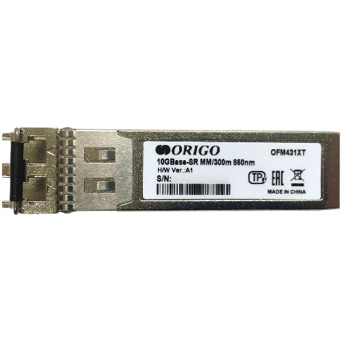 Трансивер ORIGO OFM431XT SFP+ Transceiver, 10Gbase-SR, Duplex LC, 850nm, Multi-mode, 300M