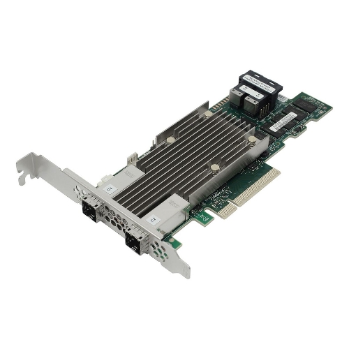RAID-контроллер Broadcom MegaRAID 9480-8I8e SGL (05-50031-00 / 03-50031-15010) PCIe 3.1 x8 LP, SAS/SATA/NVMe, RAID 0,1,5,6,10,50,60, 16port(2 * int SFF8643 + 2 * ext SFF8644), 4GB Cache, 3516ROC RTL 5 , (003624)