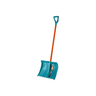 Снеговая лопата GRINDA PROLine FIBER-500 500 мм пластиковая с алюминиевой планкой, особопрочный легкий черенок из фибергласса, V-ручка