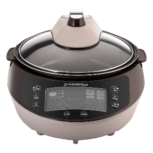 Мультиварка Maunfeld MF-1621BR коричневый/бежевый/черный, 5 л, 1600 Вт, сенсорное, 30 программ