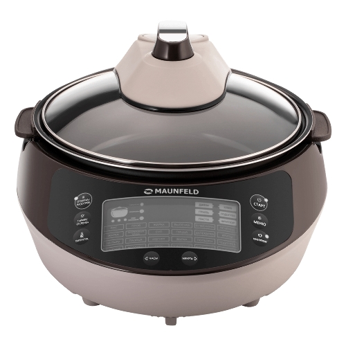 Мультиварка Maunfeld MF-1621BR коричневый/бежевый/черный, 5 л, 1600 Вт, сенсорное, 30 программ