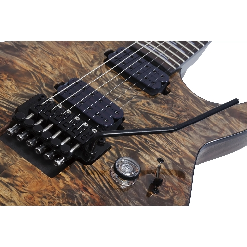 Электрогитара SCHECTER OMEN ELITE-6 FR CHAR - электрогитара 6-струнная, Charcoal (CHAR) - древесный