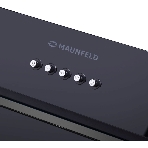 Вытяжка встраиваемая Maunfeld Trapeze 601GG черный, 60 см, 1150 куб. м/ч, 54 дБ