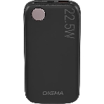 Портативный аккумулятор Digma DGPF10B 10000mAh QC3.0/PD3.0 22.5W 3A USB-A/USB-C черный