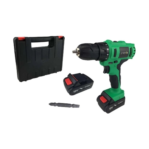 Дрель-шуруповерт Zitrek Greenpower 12-Li, 12 В, 1,5 Ач, 32 Нм, щеточный
