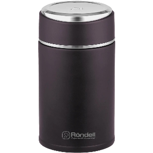 Термос для еды Rondell Tierno RDS-1661 0.7 л. бордовый с чехлом картонная коробка