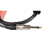 Кабель гитарный FORCE FGC-09/1.51/4" TS Jack - 1/4" TS Jack, высококачественный, малошумящий с проводниками из безкислородной меди OFC, диаметр 6 мм, профессиональные металлические разъемы, длина 1,5 м