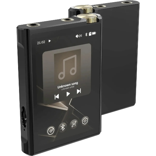 Плеер Hi-Fi Flash Digma Pro XT7 черный/золотистый/3.5"/microSD/microSDHC