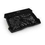 Подставка для ноутбука Buro 15"335x265x22мм 74.35дБ 1xUSB 2x 140ммFAN 480г металлическая сетка/пластик черный
