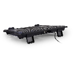 Подставка для ноутбука Buro 15"335x265x22мм 74.35дБ 1xUSB 2x 140ммFAN 480г металлическая сетка/пластик черный