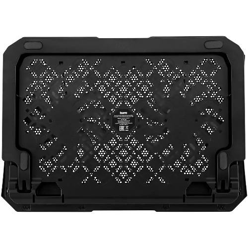 Подставка для ноутбука Buro 15"335x265x22мм 74.35дБ 1xUSB 2x 140ммFAN 480г металлическая сетка/пластик черный