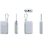 Портативный аккумулятор Xiaomi Power Bank 10000mAh (встроенный кабель) Ледяной синий GL