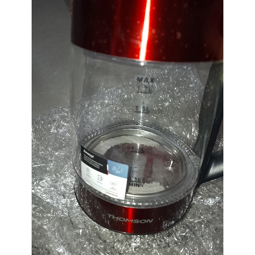(Б/У) Чайник THOMSON GLASS K20ES-2001 1.7L RED [Cм.описание!]