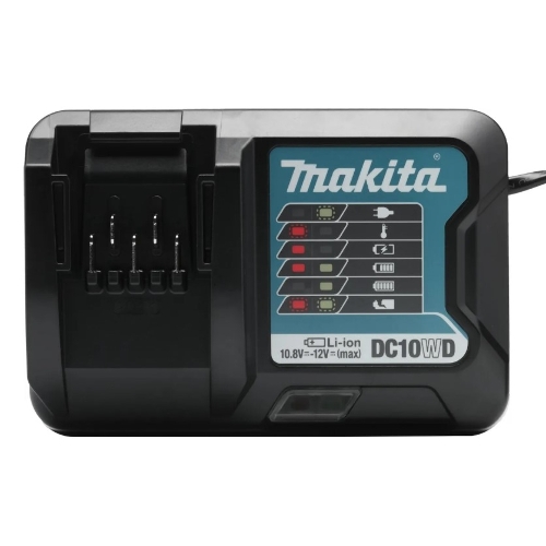 Дрель-шуруповерт аккумуляторная Makita DF333DYX14, 12 В, 2х1.5 Ач, аккумуляторная