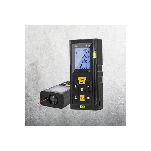 Лазерный дальномер Deli DL4169 (Диапазон измерения 0,05~60м, точность измерения: ±3мм)