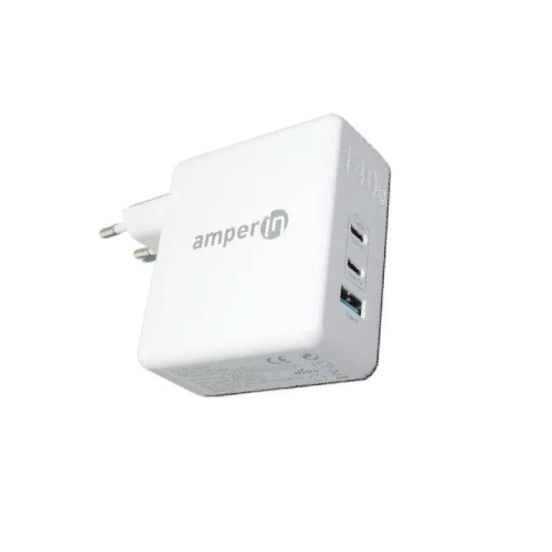 Блок питания (сетевой адаптер) Amperin GaN charger (YDS-TC140-012A) 140W, белый