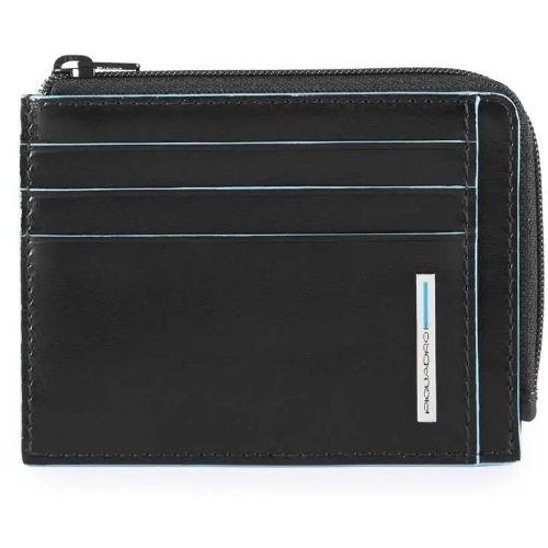Чехол для кредитных карт Piquadro Blue Square PP4822B2R/N, натур.кожа, черный