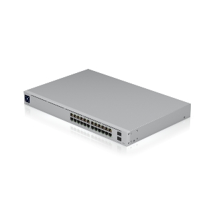 Коммутатор Ubiquiti UniFi Switch Pro 24 PoE, 16×1 Гбит/с PoE+ + 8×1 Гбит/с PoE++ + 2×10 Гбит/с SFP+ Uplink, управляемый