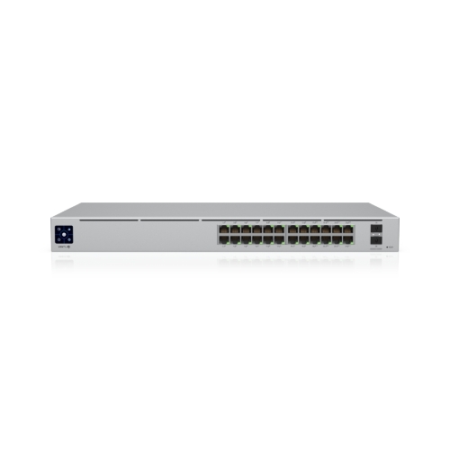 Коммутатор Ubiquiti UniFi Switch Pro 24 PoE, 16×1 Гбит/с PoE+ + 8×1 Гбит/с PoE++ + 2×10 Гбит/с SFP+ Uplink, управляемый