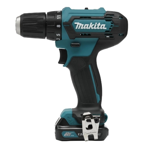 Дрель-шуруповерт аккумуляторная Makita DF333DYX14, 12 В, 2х1.5 Ач, аккумуляторная