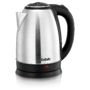 Чайник электрический BBK EK1760S серебристый/черный, 1.7 л, 2200 Вт, скрытый нагревательный элемент