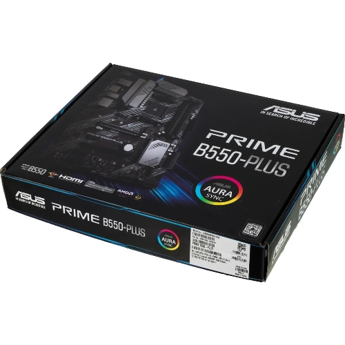 Материнская плата ASUS PRIME B550-PLUS, AM4, AMD B550, 4xDDR4, 6xSATA, 2xM.2, 1xPCIe 4.0 x16, DisplayPort, HDMI, 1x1Gb LAN, USB Type-C, 5x3.5 мм, 7.1, ATX