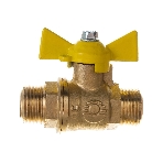 Кран шаровой для газа VALFEX 11Б27фтМ 1/2' НН ручка бабочка