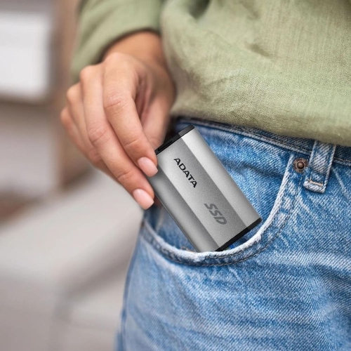 Внешний SSD ADATA SD810, 1TB, USB 3.2 Gen 2x2 Type-C, R/W 2000/2000, серебристый
