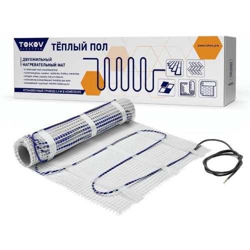 Комплект "Теплый пол" (мат) 150Вт/кв.м 2кв.м TOKOV ELECTRIC TKE-MAT150-300-2