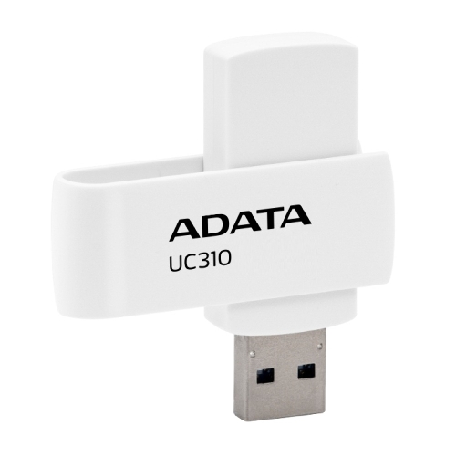 Флешка USB ADATA UC310 (UC310-128G-RWH), 128Gb, USB 3.2 Gen1, R/W 100/30, белый