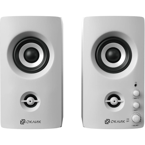 Акустическая система Oklick OK-164 2.0 белый 30Вт