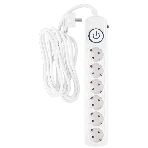 Сетевой фильтр Ippon BK-6-EU-3-10-W 3 м, 6 розеток, белый, коробка