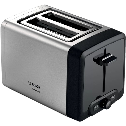 Тостер Bosch TAT4P420 нержавеющая сталь, 970 Вт, 2 слота