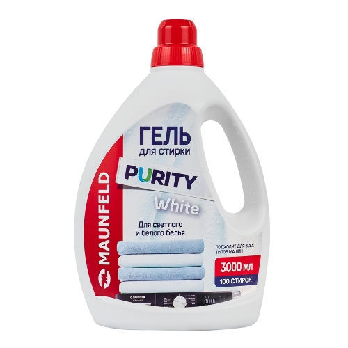 Гель для стирки Maunfeld Purity белый 3000 мл MWL3000PW