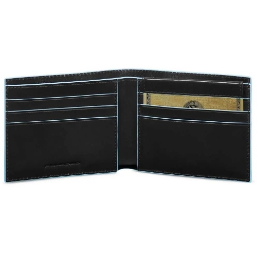 Кошелек мужской Piquadro Blue Square PU3891B2R/N, натур.кожа, черный