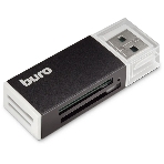 Кард-ридер Buro BU-CR-3104/черный/MMC/MS/MS Duo/MS Pro/RS-MMC/SD/SDHC/TF/mini-SD/USB 2.0/пластик